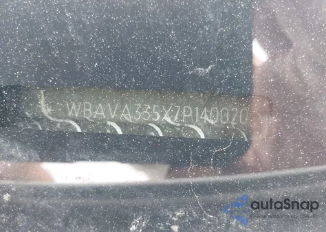 2007 BMW 318I from USA, damaged, VIN WBAVA335X7P140020